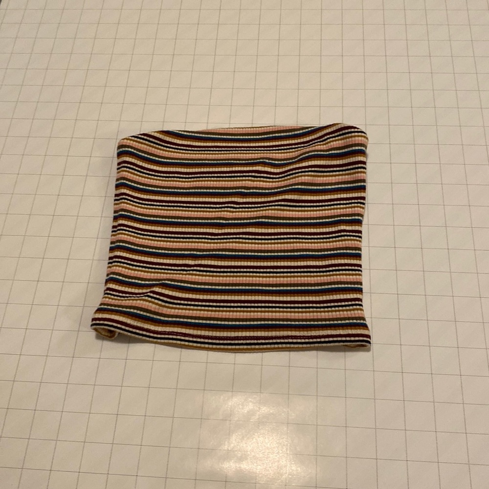 2 tube tops for $20, striped is garage, yellow is Hollister. Both XS